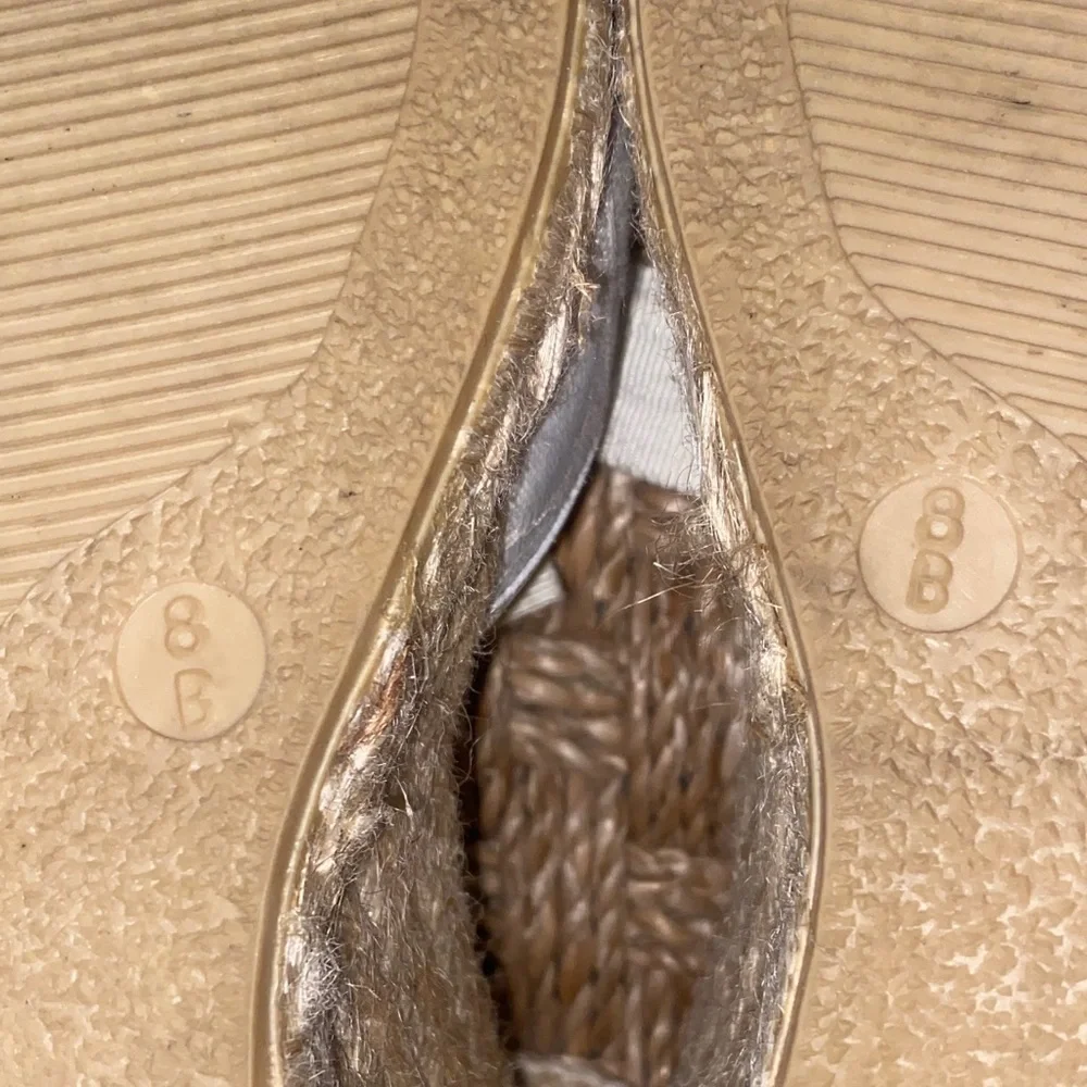 Coach Women's Cream White Wedge Espadrille Sandals Sz 8 - Picture 14 of 14